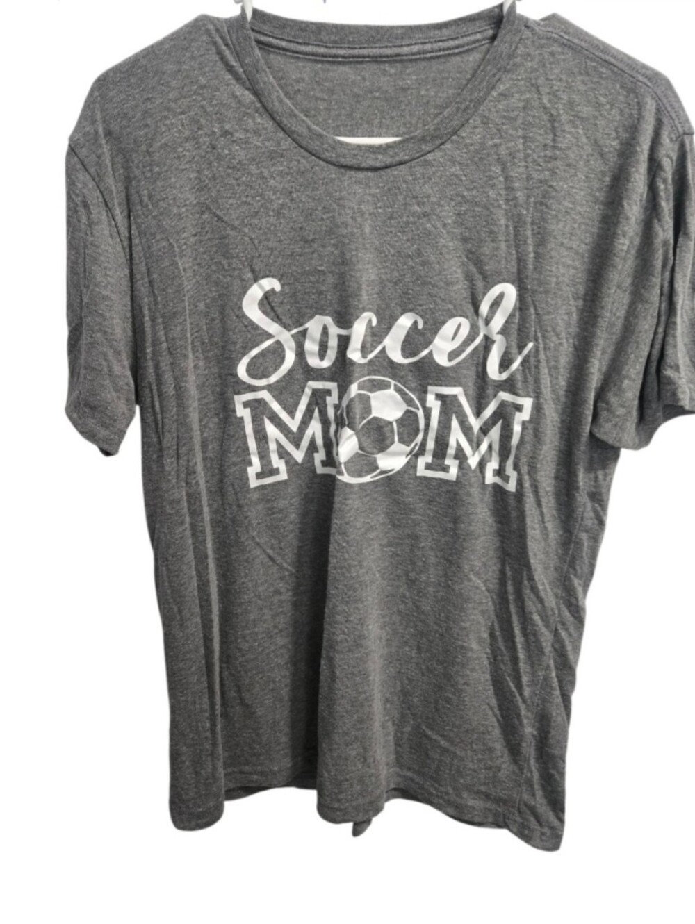 Women's M Grey Soccer Mom Tee
